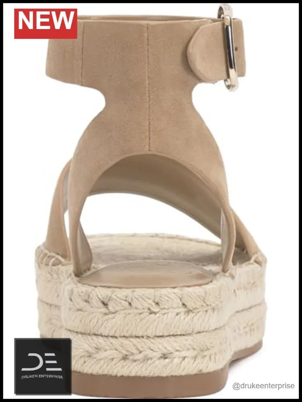 Vince Camuto Darna Espadrille Platform Sandals Suede Ankle Strap